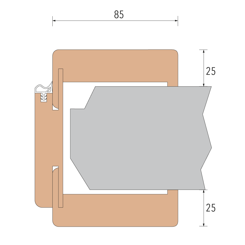 CPL Weißlack 10 - RK85 RAL 9010 gerade