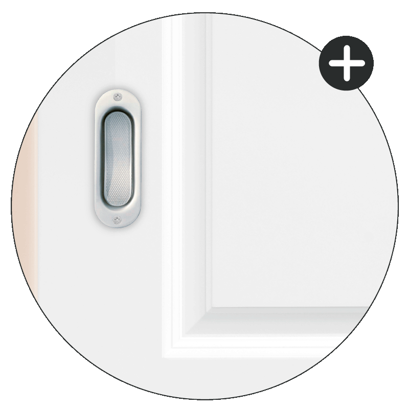 Elegance 04 Schiebetür inkl. Softclose & Türdämpfer Landhaustür RAL 9010