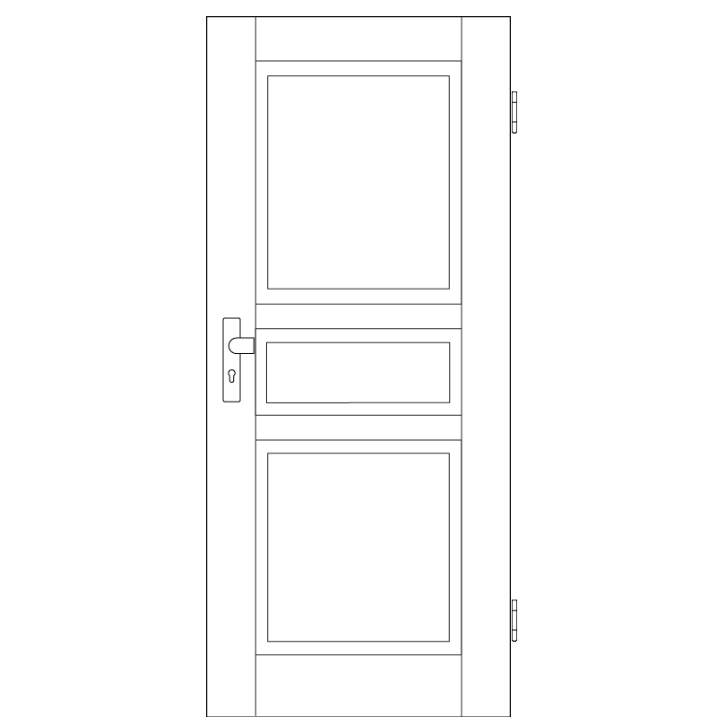 Elegance 03 Wohnungstüren / Schallschutztüren RAL 9010 Weißlack