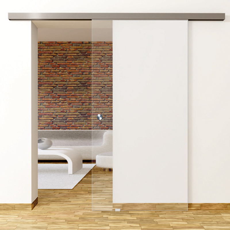 Klarglas - Glasschiebetür - Set Komplett mit Softclose & Griff - Erkelenz Glas GmbH