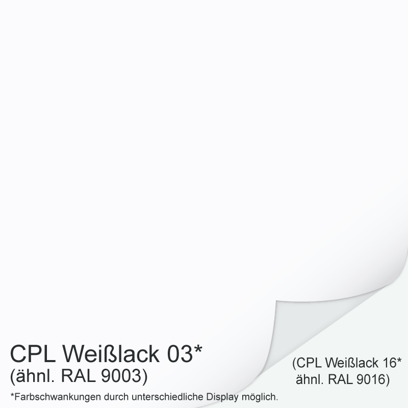 Polarweiss 03 Zimmertür mit Bullauge Schwarz - Weiß CPL RAL 9003 mit Zarge