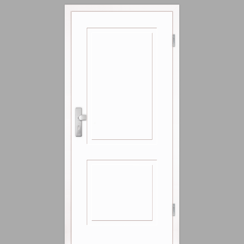 Cala 02 Wohnungstüren / Schallschutztüren mit Zarge CPL RAL 9003