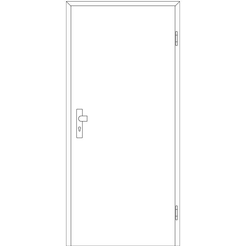 Pinie Wohnungstüren / Schallschutztüren mit Zarge CPL Maserung Quer