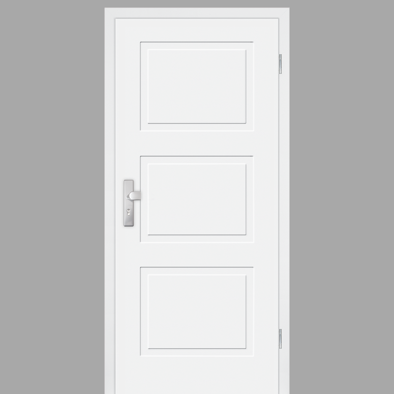 Cala 03 Wohnungstüren / Schallschutztüren mit Zarge CPL RAL 9003