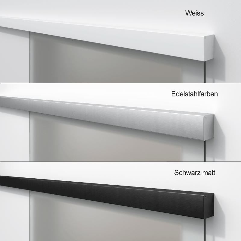 Cinque Motiv klar - Glasschiebetür - Set Komplett mit Softclose & Griff - Erkelenz Glas GmbH