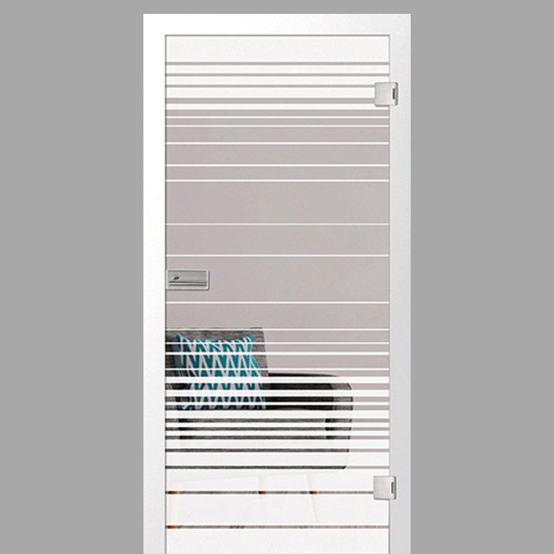Ufficio Motiv klar - Ganzglastüren / Glastüren mit Zarge Komplettset - Erkelenz Glas GmbH