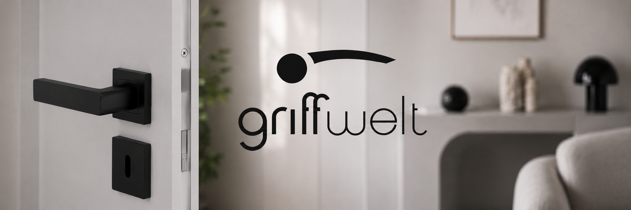 Tür, Griff, Schwarz, modern, Innenraum