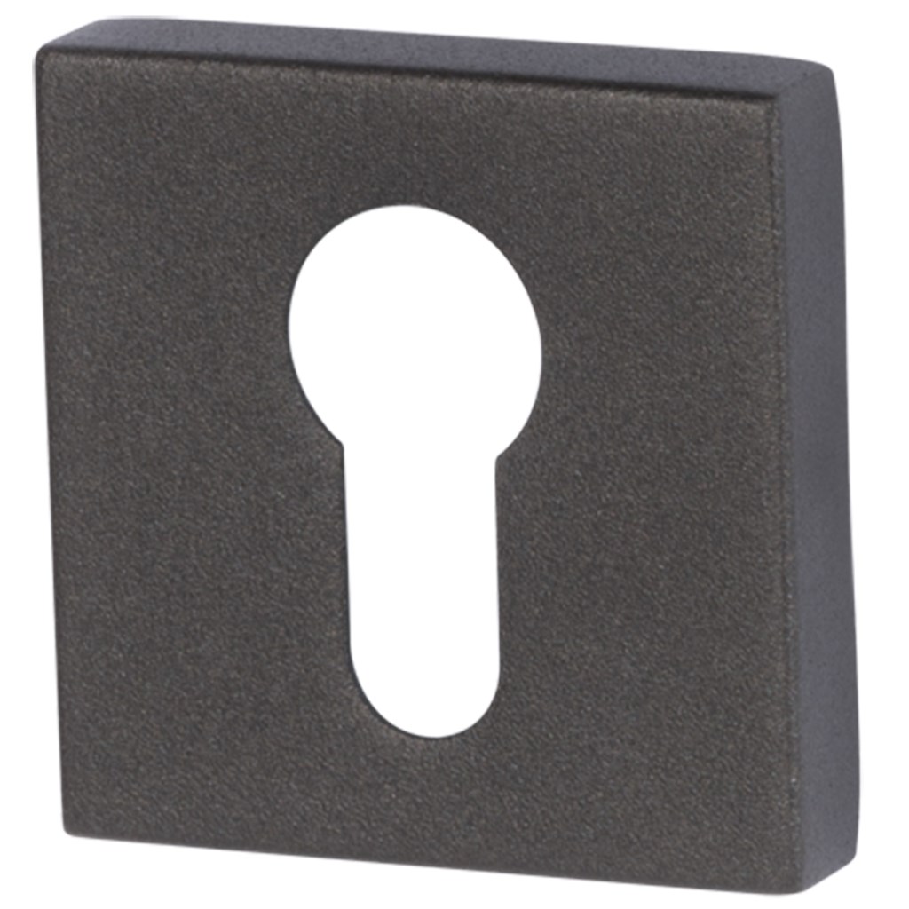 Ronny Square - R Schwarzstahl -Türdrücker / Rosettengarnitur - Südmetall GmbH