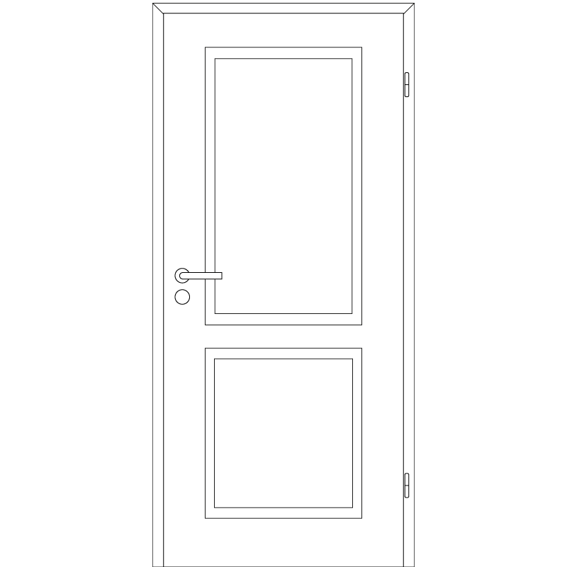 Innentür / Zimmertür Elegance 02 mit Akzente-Zarge