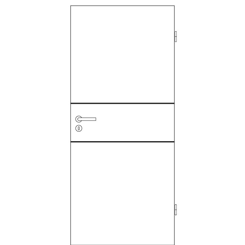 Mala 11 Zimmertür / Innentür RAL 9003 Weißlack - Designtür