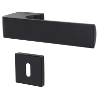 Prestige-R - Schwarz matt Struktur - Türdrücker / Rosettengarnitur - Südmetall - Top Speed Prestige-R - Schwarz matt Struktur - Türdrücker / Rosettengarnitur - Südmetall - Top Speed