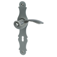 Werfen - LS - Schmiedeeisen - Türdrücker / Langschildgarnitur - Südmetall Werfen - LS - Schmiedeeisen - Türdrücker / Langschildgarnitur - Südmetall