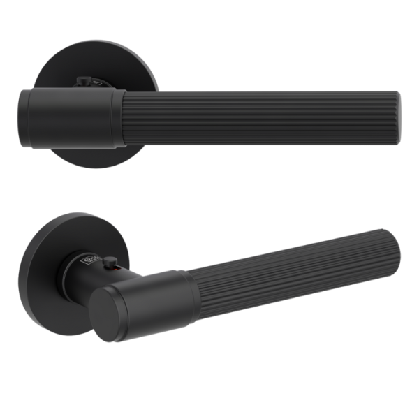 Vaya 136 Aris rund - smart2lock - Graphitschwarz - Türdrücker / Rosettengarnitur - Griffwerk