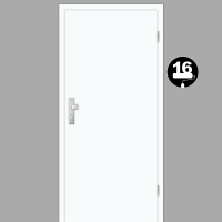 Verkehrsweiß 16 Wohnungstüren / Schallschutztüren mit Zarge CPL RAL 9016 Verkehrsweiß 16 Wohnungstüren / Schallschutztüren mit Zarge CPL RAL 9016