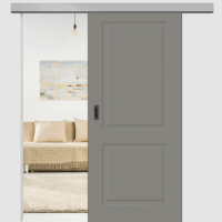 Cala 02 Schiebetür mit Softclose & Laufschiene Landhaustür Lavagrau RAL 9010 Cala 02 Schiebetür mit Softclose & Laufschiene Landhaustür Lavagrau RAL 9010