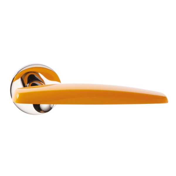 Seppia - Chrom/Gelb - Türdrücker / Rosettengarnitur - Frascio