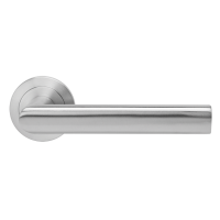 Portofino - Edelstahl matt - Türdrücker / Rosettengarnitur - Griffwelt Portofino - Edelstahl matt - Türdrücker / Rosettengarnitur - Griffwelt