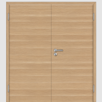 Eiche Natur Doppeltüren / Doppelflügeltür mit Zarge CPL Maserung Quer Eiche Natur Doppeltüren / Doppelflügeltür mit Zarge CPL Maserung Quer