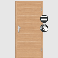 Eiche Natur Wohnungstüren / Schallschutztüren mit Zarge CPL Maserung Quer Eiche Natur Wohnungstüren / Schallschutztüren mit Zarge CPL Maserung Quer