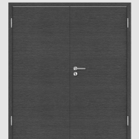 Esche Anthrazit Doppeltüren / Doppelflügeltür mit Zarge CPL Maserung Quer Esche Anthrazit Doppeltüren / Doppelflügeltür mit Zarge CPL Maserung Quer