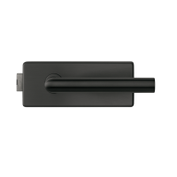 Glastürbeschlag: Neapel inkl. Bänder - Umbragrau - Beschlagset für Glastüren - Griffwelt Glastürbeschlag: Neapel inkl. Bänder - Umbragrau - Beschlagset für Glastüren - Griffwelt