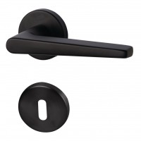 Sirius - R Schwarz matt -Türdrücker / Rosettengarnitur - Südmetall Sirius - R Schwarz matt -Türdrücker / Rosettengarnitur - Südmetall