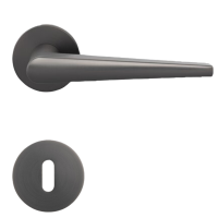 Anzio Round - Umbragrau - Türdrücker / Rosettengarnitur - Griffwelt Anzio Round - Umbragrau - Türdrücker / Rosettengarnitur - Griffwelt