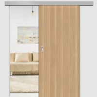 Eiche Natur Schiebetür inkl. Softclose & Türdämpfer CPL Maserung Aufrecht Eiche Natur Schiebetür inkl. Softclose & Türdämpfer CPL Maserung Aufrecht