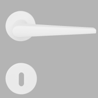 Anzio Round - Weiß matt - Türdrücker / Rosettengarnitur - Griffwelt Anzio Round - Weiß matt - Türdrücker / Rosettengarnitur - Griffwelt