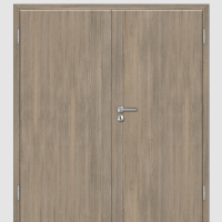 Lärche Dunkel Doppeltüren / Doppelflügeltür mit Zarge CPL Maserung Aufrecht Lärche Dunkel Doppeltüren / Doppelflügeltür mit Zarge CPL Maserung Aufrecht