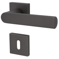 Korsika - R - Graphit grau - Türklinke / Rosettengarnitur - Südmetall Korsika - R - Graphit grau - Türklinke / Rosettengarnitur - Südmetall