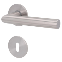 Ronny II-R Plano - Edelstahl satiniert - Türdrücker / Rosettengarnitur - Südmetall Ronny II-R Plano - Edelstahl satiniert - Türdrücker / Rosettengarnitur - Südmetall