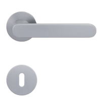 Aversa Round - Silbergrau - Türdrücker / Rosettengarnitur - Griffwelt Aversa Round - Silbergrau - Türdrücker / Rosettengarnitur - Griffwelt