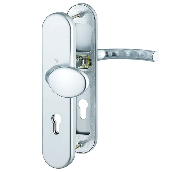 Tokyo - F1 Aluminium natur - Türdrücker / Schutzbeschlag - Hoppe