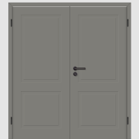 Cala 02 Doppeltüren / Doppelflügeltür Lavagrau RAL 7037 mit Zarge Cala 02 Doppeltüren / Doppelflügeltür Lavagrau RAL 7037 mit Zarge