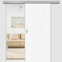 Esche Weiss Schiebetür inkl. Softclose & Türdämpfer CPL Maserung Aufrecht Esche Weiss Schiebetür inkl. Softclose & Türdämpfer CPL Maserung Aufrecht