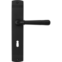 Avellino - Tiefschwarz - Türdrücker / Langschildbeschlag - Griffwelt Avellino - Tiefschwarz - Türdrücker / Langschildbeschlag - Griffwelt