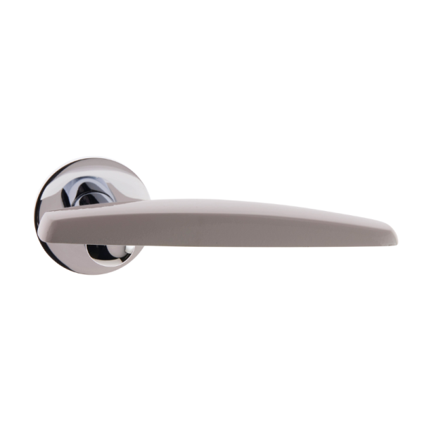 Seppia - Chrom/Grau - Türdrücker / Rosettengarnitur - Frascio