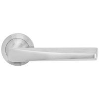 Padua - Edelstahl matt - Türdrücker / Rosettengarnitur - Griffwelt Padua - Edelstahl matt - Türdrücker / Rosettengarnitur - Griffwelt