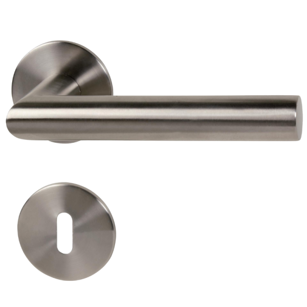 Galina II - R - Edelstahl-satiniert - Türdrücker / Rosettengarnitur - Südmetall