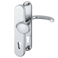 Tokyo - F1 Aluminium natur - Türdrücker / Schutzbeschlag - Hoppe Tokyo - F1 Aluminium natur - Türdrücker / Schutzbeschlag - Hoppe