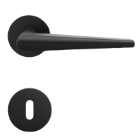 Anzio Round - Tiefschwarz - Türdrücker / Rosettengarnitur - Griffwelt Anzio Round - Tiefschwarz - Türdrücker / Rosettengarnitur - Griffwelt