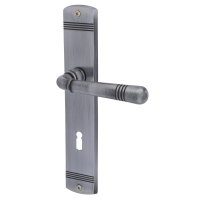 Scarlet - LS - Stahlgrau-sat. - Türdrücker / Langschildbeschlag - Südmetall Scarlet - LS - Stahlgrau-sat. - Türdrücker / Langschildbeschlag - Südmetall