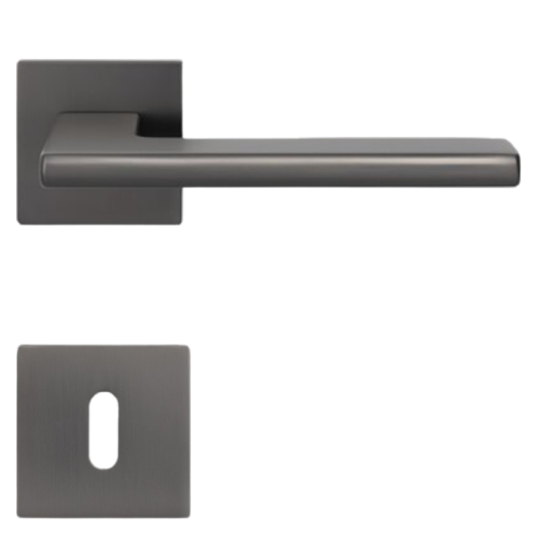 Lecce Square - Umbragrau - Türdrücker / Rosettengarnitur - Griffwelt