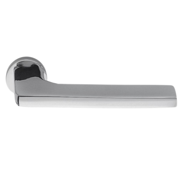 GIRA - Chrom matt - Türdrücker / Rosettengarnitur - Zero Evolution - Colombo Design