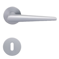 Anzio Round - Silbergrau - Türdrücker / Rosettengarnitur - Griffwelt Anzio Round - Silbergrau - Türdrücker / Rosettengarnitur - Griffwelt