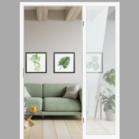 Windfangelement mit Seitenteil für Zimmertüren DIN rechts - Blockrahmen / Typ 06 Windfangelement mit Seitenteil für Zimmertüren DIN rechts - Blockrahmen / Typ 06