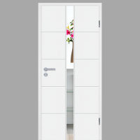 Mala 10 - Light 1-M - Holzglastür RAL 9003 Mala 10 - Light 1-M - Holzglastür RAL 9003