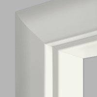 CPL Weißlack 10 Durchgangszarge - RK 85 bombiert RAL 9010 CPL Weißlack 10 Durchgangszarge - RK 85 bombiert RAL 9010