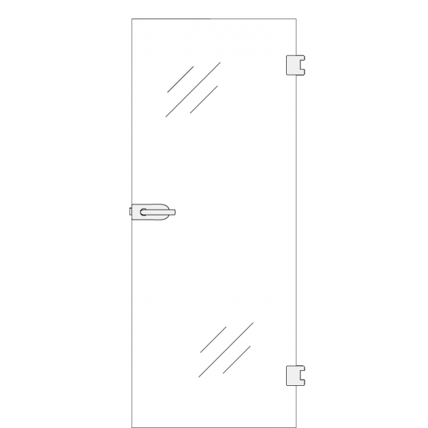 phase Motiv matt - Ganzglastür / Glastür - Erkelenz
